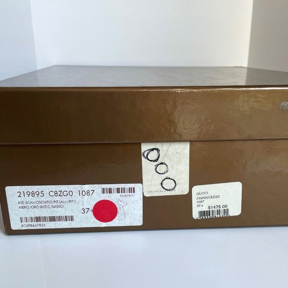 Gucci Exotic Python Leather Platform Heels 7.5 - Picture 13 of 14